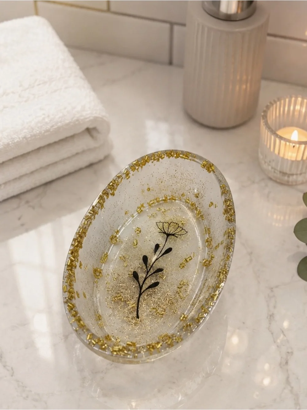 Handmade elegant clear